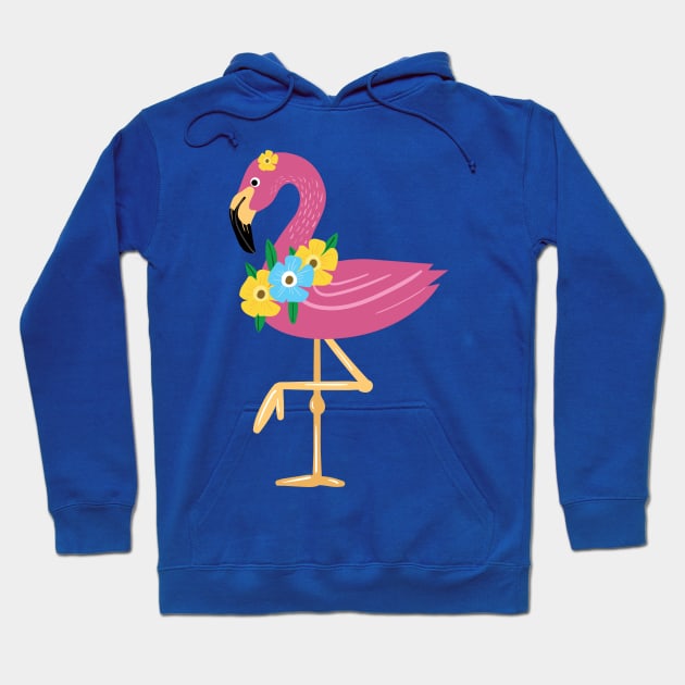 Awesome Floral Flamingo Queen Merch T-shirt and Accessories - ladies gift ideas Hoodie by MIRgallery